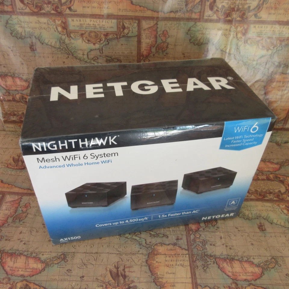 ~SEALED~NETGEAR Nighthawk MK6W-100NAS Whole Home Mesh WiFi 6 Sys AX1500 Router - Image 2 of 3