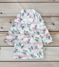 NWT Girl  s Disney Size 4 Lilo  Stitch "Wave Stitch" Luxe Plush Fleece Robe