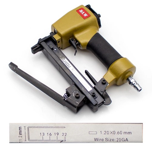 Pneumatic Staple Gun Code Nail Gun Leather Fabric Carton Wood Air Nailer Stapler - Picture 4 of 9