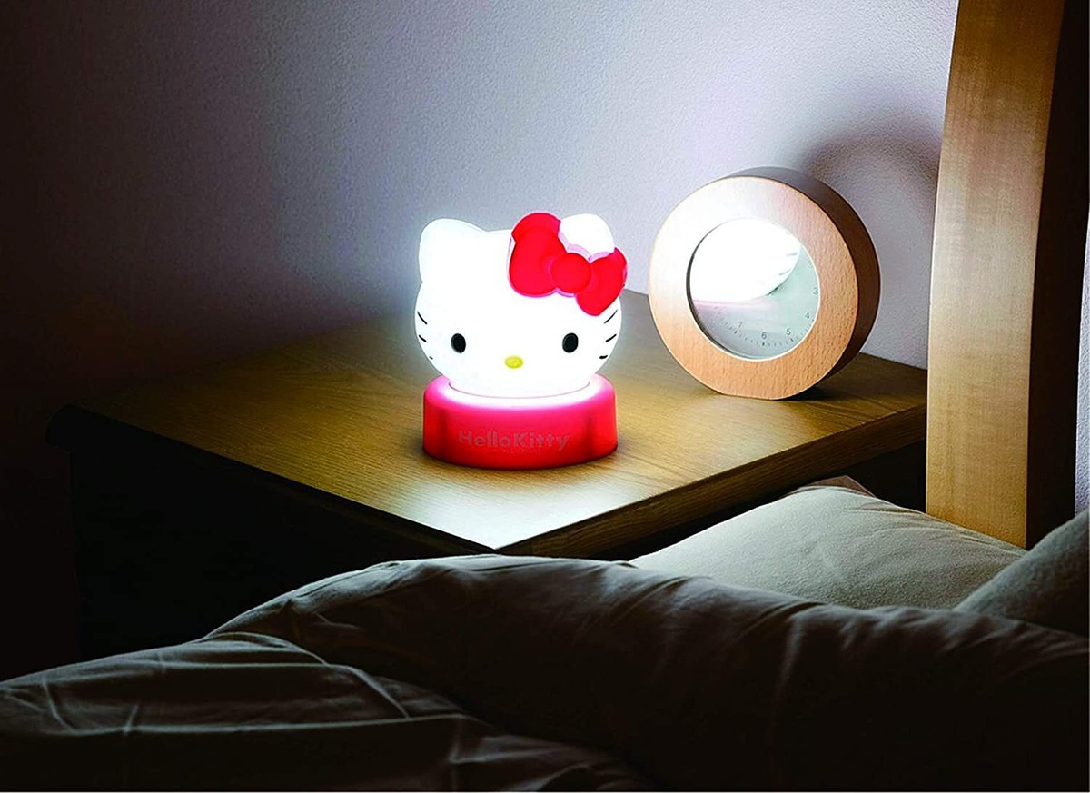 LED Push Light Hello Kitty KTL-02 Desktop Cute Face Sanrio Warm
