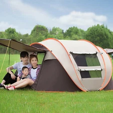 Waterproof Automatic 5-8 Person Outdoor Instant PopUp Tent Camping Hiking Canopy