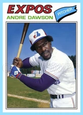 Andre Dawson Custom Made Art Card Montreal Expos 77-T-AD