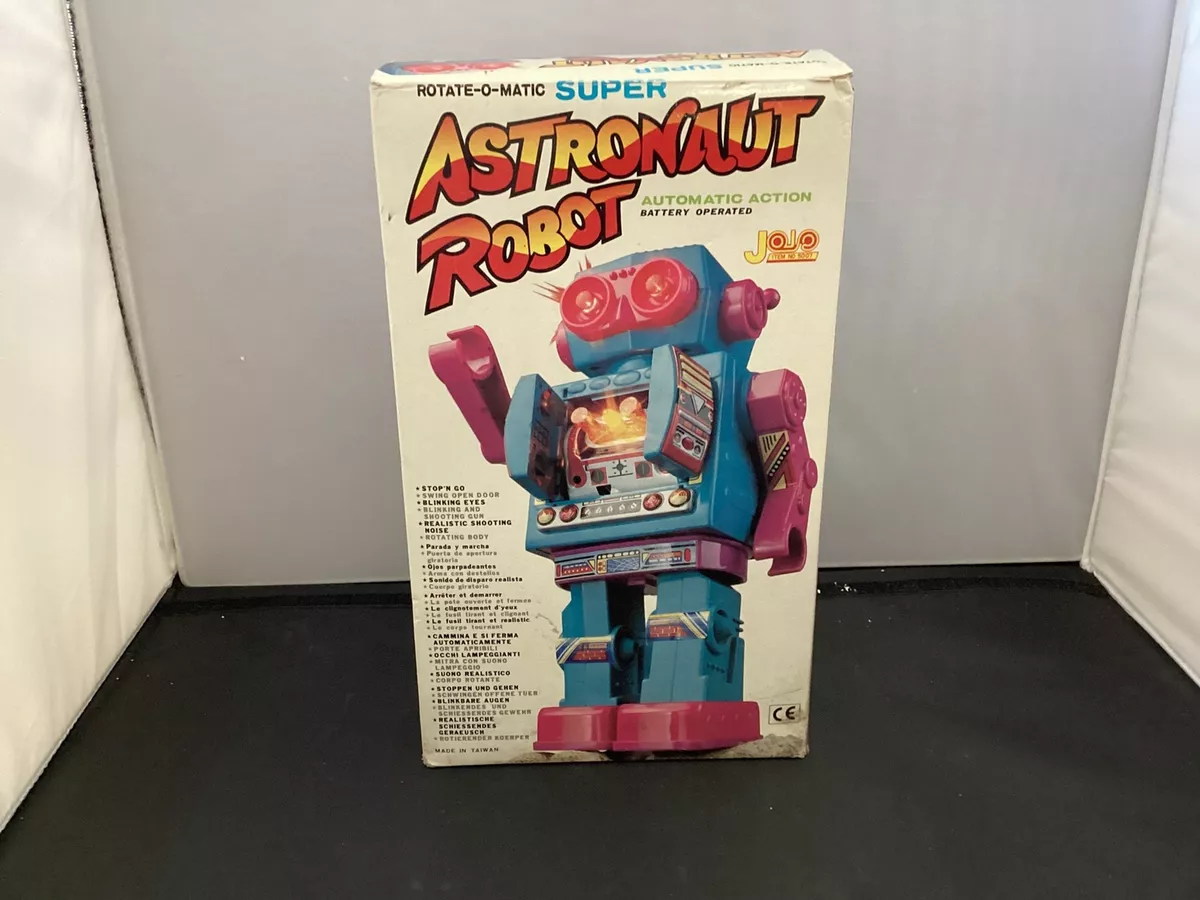 1992 Rotate-O-Matic Super Astronaut Robot - Red - Tested Working