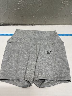 Jed North Womens Activewear Shorts Gray Stash Pockets Mid Rise Size Medium