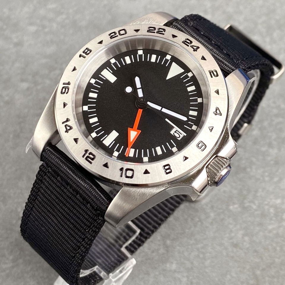 Seiko Mod Gmt Batman Nh34 Automatik 40 Mm Individuelle Keramiklünette
