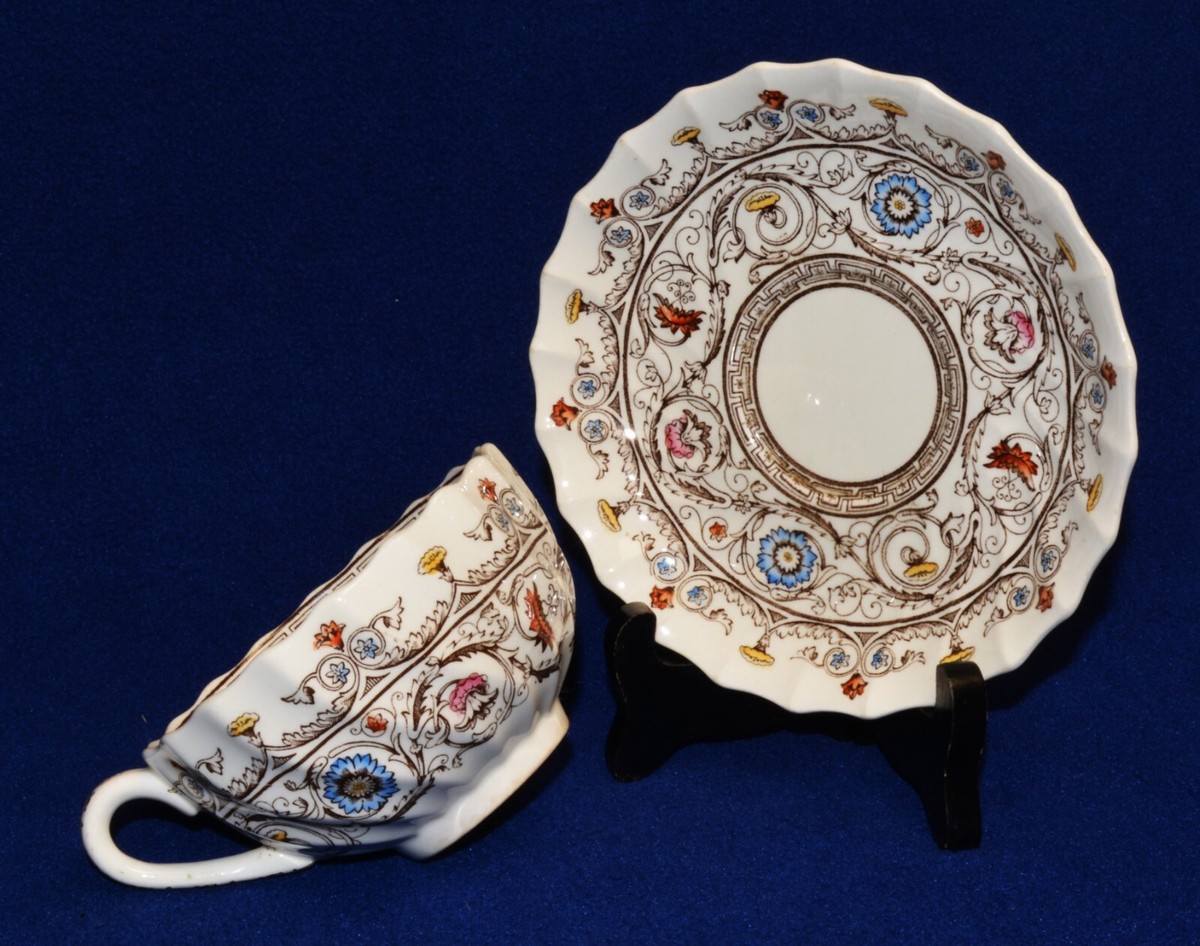 Vintage COPELAND SPOODE Porcelain England FLORENCE Set Cup