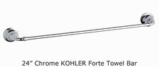 New KOHLER K-11271-CP Fort  Bathroom 24" Towel Bar, Polished Chrome Free Ship