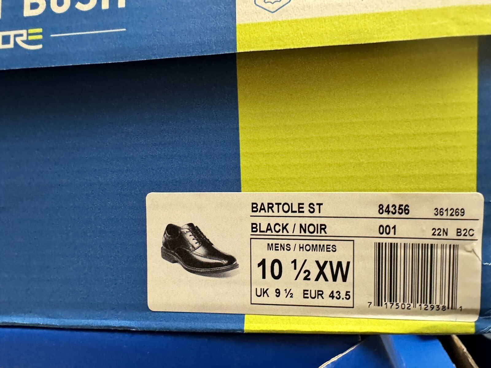 Nunn Bush Mens Bartole ST Oxford Black Size 10.5 XW eBay