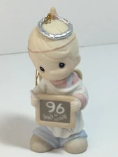 Precious Moments Ornament 1996 PEACE ON EARTH...ANYWAY by Enesco 183369