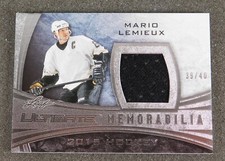 2015 Leaf Ultimate Memorabilia Mario Lemieux Patch #D 39/40