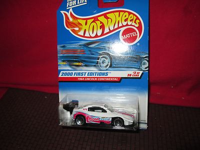  hot wheels ERROR 64 lincoln card w/ sweettart pikes peak celica sealed factory 