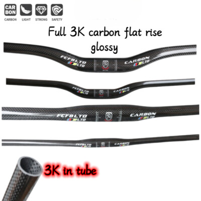 Carbon Handlebar MTB Handlebar Flat or Rise Handlebar 31.8*380-760mm Bike Parts