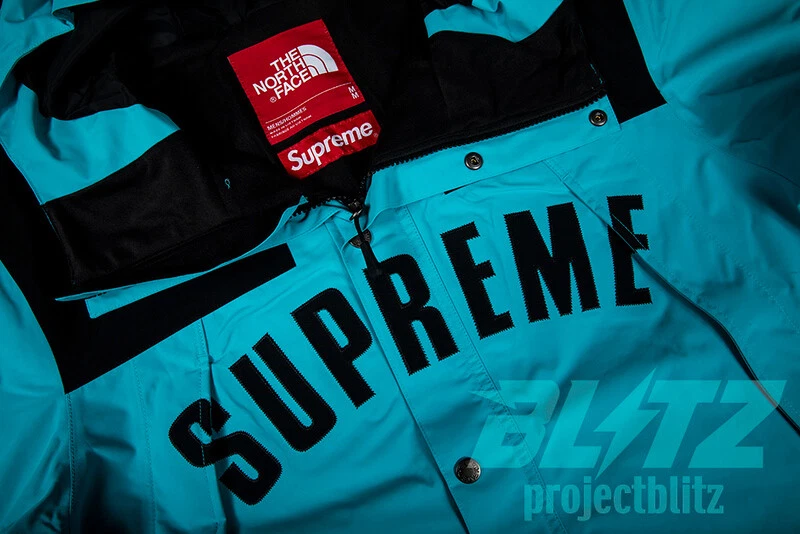 Supreme the north face hotsell arc logo mountain parka teal