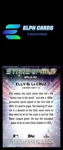 2024 Topps #SMLB-23 Elly De La Cruz Stars of MLB - Bild 2 von 2