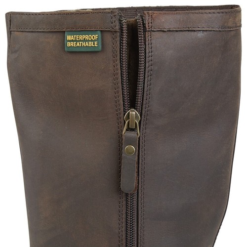 WASSERDICHTE MATTE LEDER STIEFEL ALLTAG STIEFEL HOF ODER REITER REITEN - Bild 13 von 14