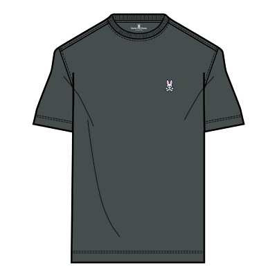 NEW* Men Psycho Bunny CLASSIC CREW NECK TEE URBAN CHIC GRAY