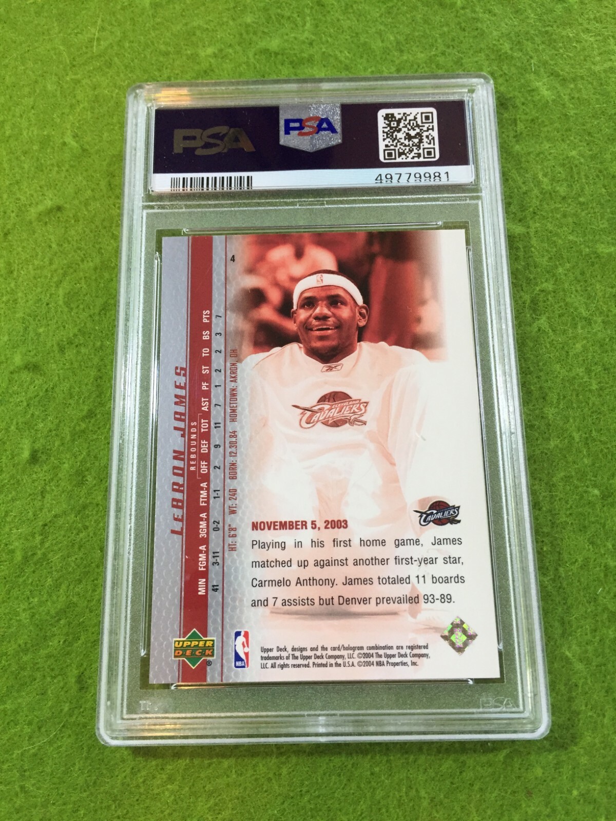 LEBRON JAMES PSA 9 ROOKIE CARD CAVALIERS 2003-04 Upper Deck BOX SET Lakers view 11