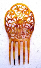 Victorian antique hair comb Spanish style - NO US IMPORT FEES