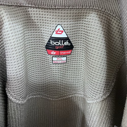 Bolle Golf Vest Mens Size XL Tan 1/4 Zip Thermal Mock Neck Sleeveless - Picture 8 of 9