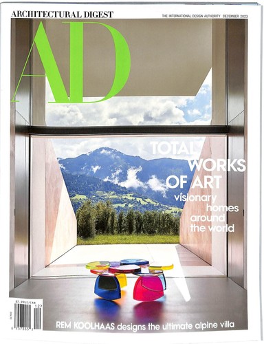 ARCHITECTURAL DIGEST MAGAZINE December 2023 Issue Rem Koolhaas