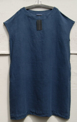 NWT Bryn Walker Heavy Linen ANSLEY Dress Bateau Neck w/Cap Sleeve and Pockets 3X