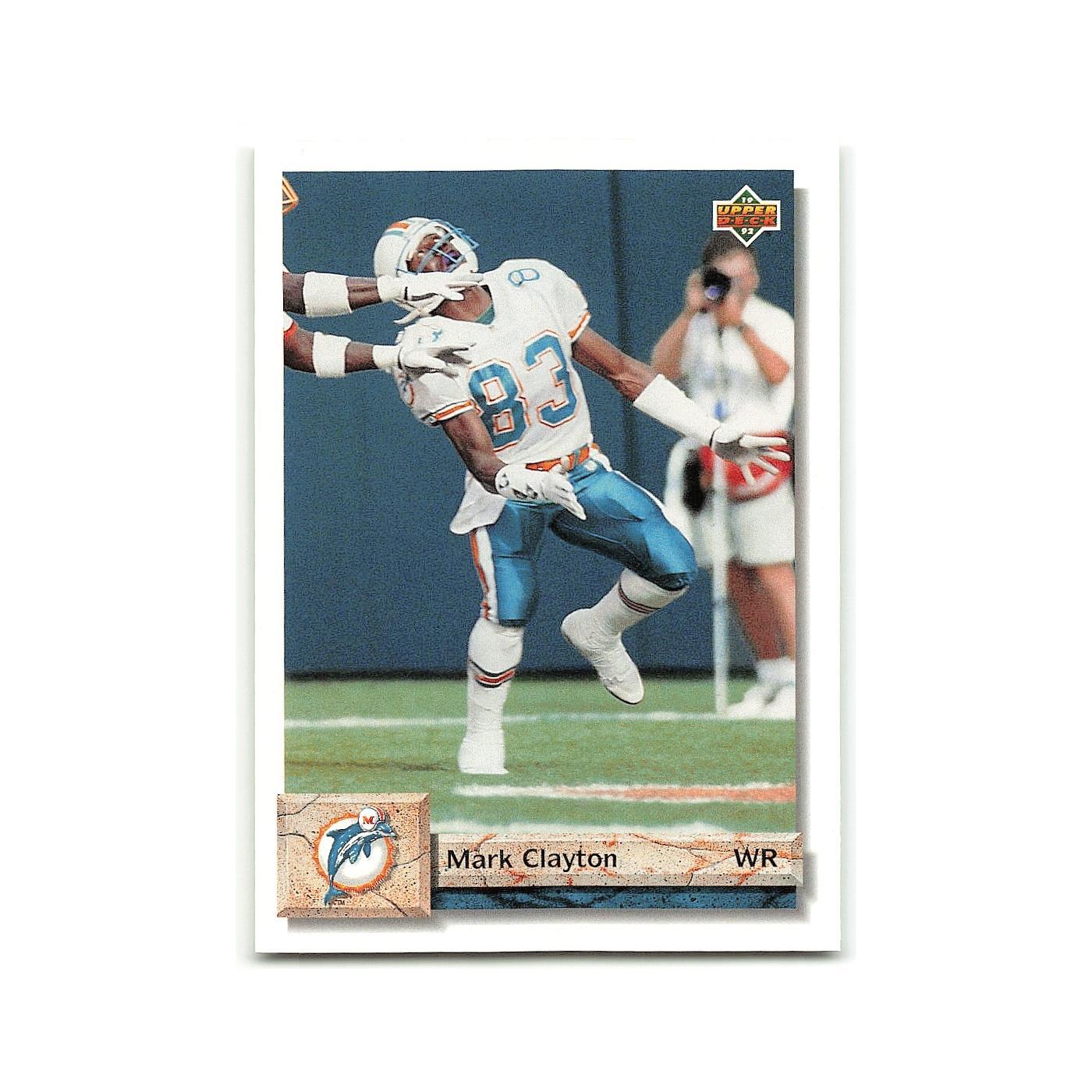 Mark Clayton 1992 Upper Deck #159 Miami Dolphins Football Card NM