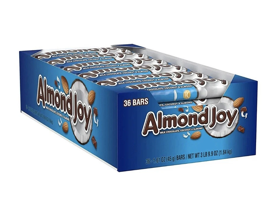 Caramelo de chocolate con coco envuelto individualmente Almond Joy, 1,61 oz, 36 barras ✅ Foto 2 de 4