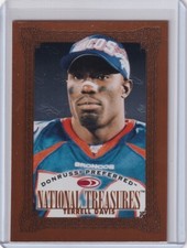 1997 DONRUSS PREFERRED TERRELL DAVIS DENVER BRONCOS NATIONAL TREASURES JC-3593