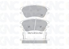 Plaquette de frein Hyundai ATOS