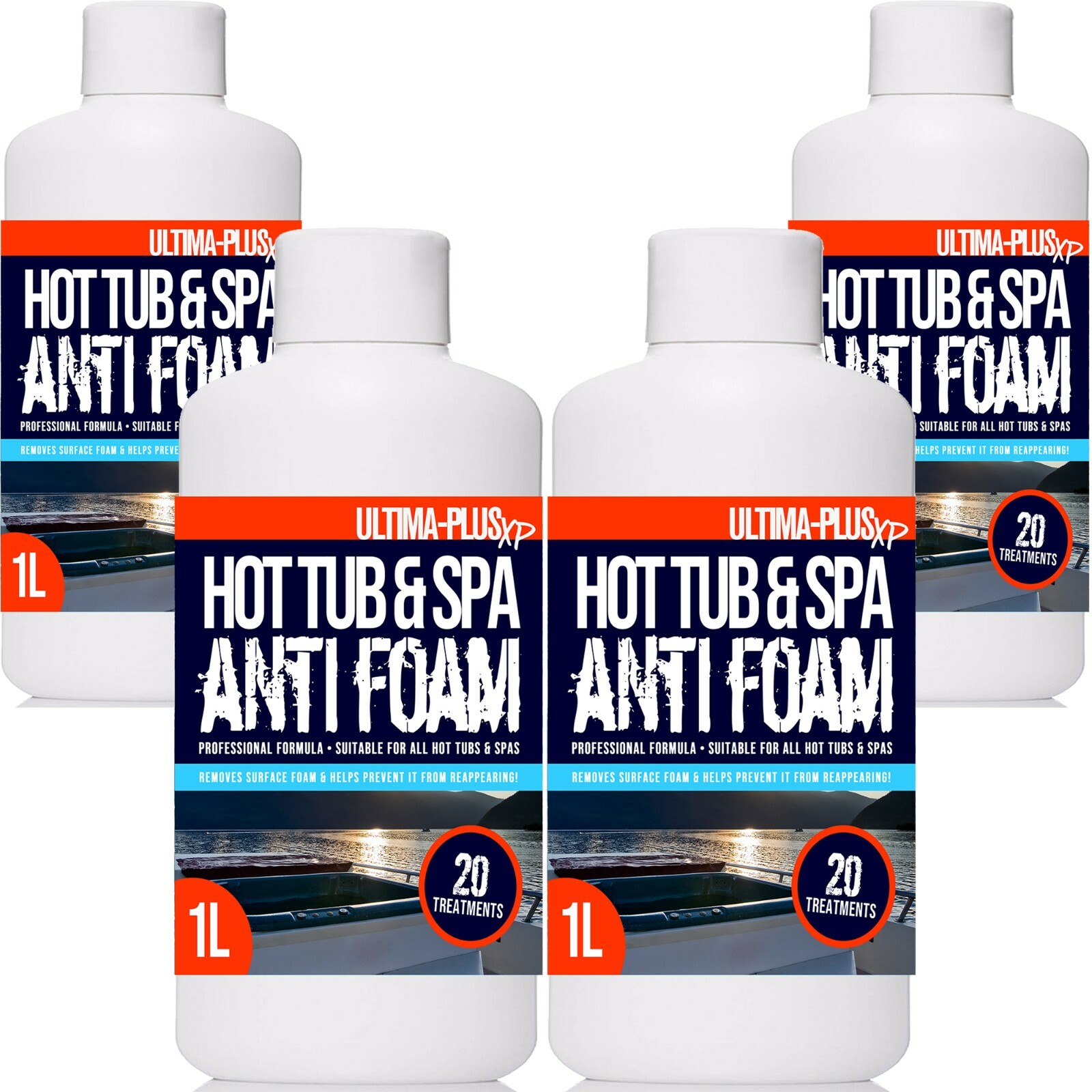 Hot Tub Anti Foam Remover Treatment Spa Whirlpool Pool Defoaming 4L Ultima Plus