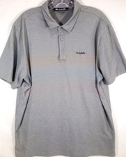 Travis Mathew-Mens Polo Shirt-XL Extra Large-Gray-GOLF-Casual Short Sleeve