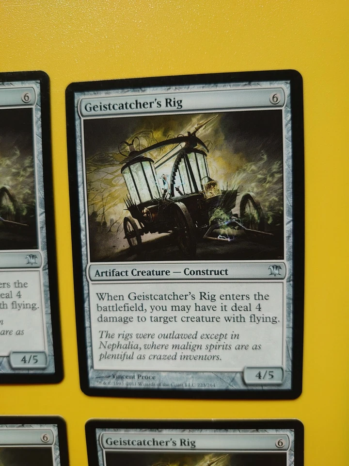 MTG Card. Geistcatcher's Rig playset 4 card Artifact construct Innistrad - Image 4 of 4
