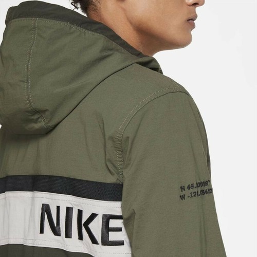 Nike NSW Utility Woven Cargo Hype Hike Jacket GREEN BLACK CU4220 033 M NEW RARE - Picture 11 of 11