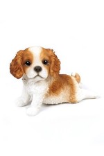 7.5" Cavalier King Charles Spaniel Puppy Figurine Decor
