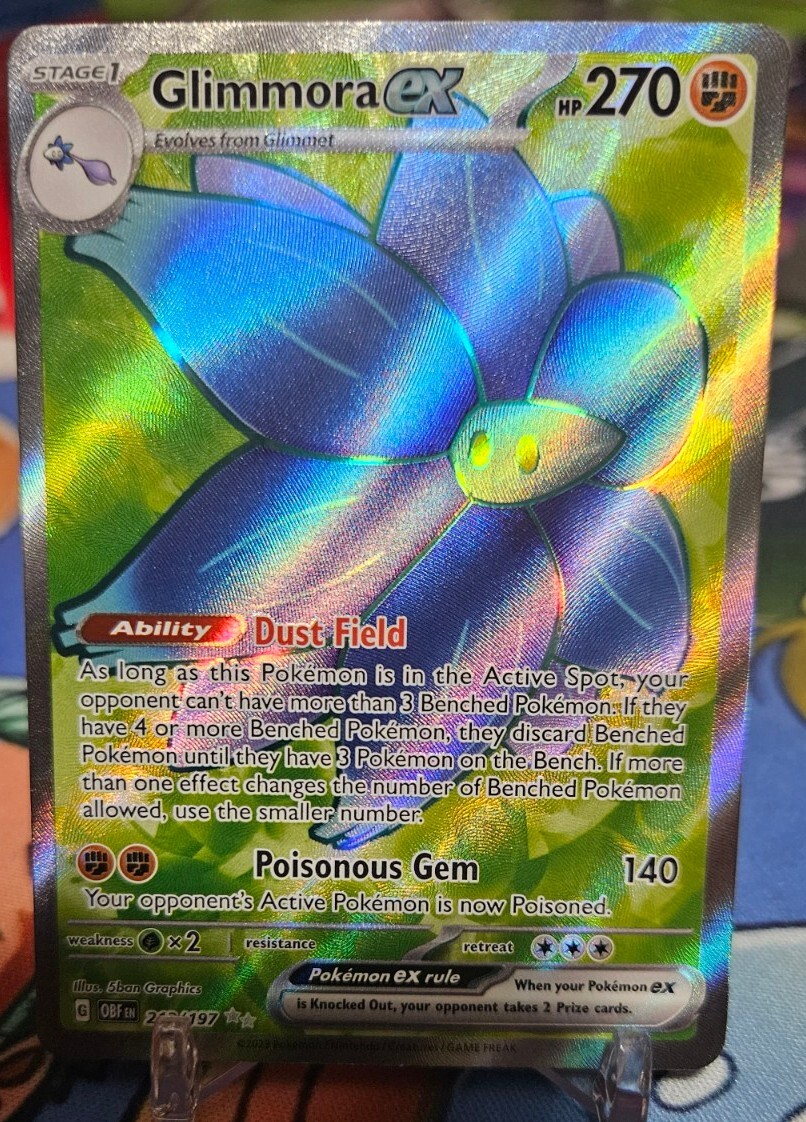 らふらん Glimmora ex 213/197 Obsidian Flames Full Art Ultra Rare Holo