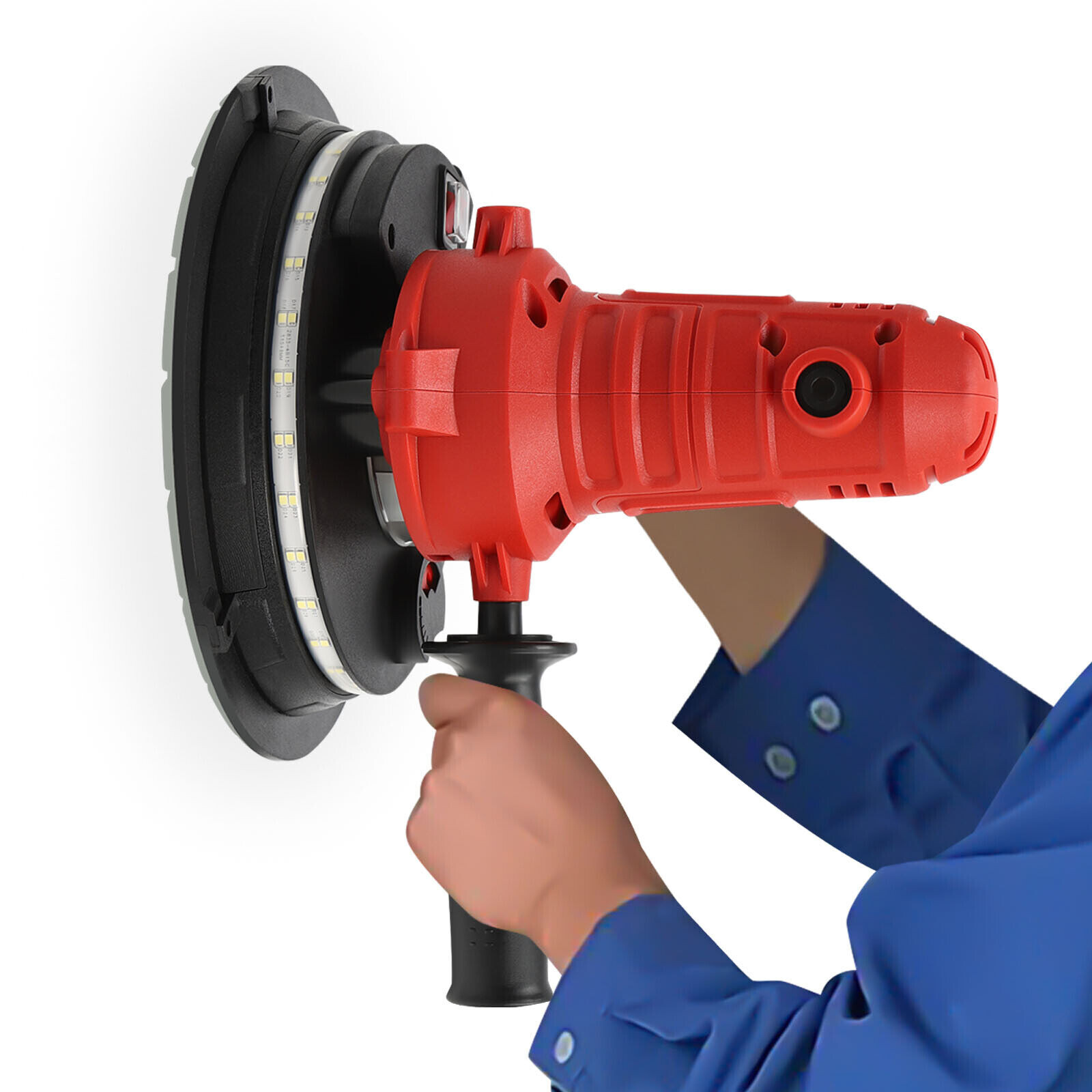 Drywall Sander 1200W Vacuum System Variable Speed 1200-2500rpm LED Strip Light