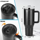 ORJUHA 40 Oz Travel Tumbler - Modern 100% Leakproof Reusable Insulated Tumbler  — photo 4