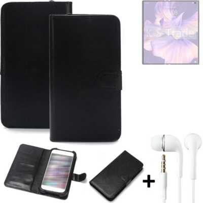 Handy Hülle Wallet Case für Huawei Mate Xs 2 + kopfhörer Handy Schutz Hülle 