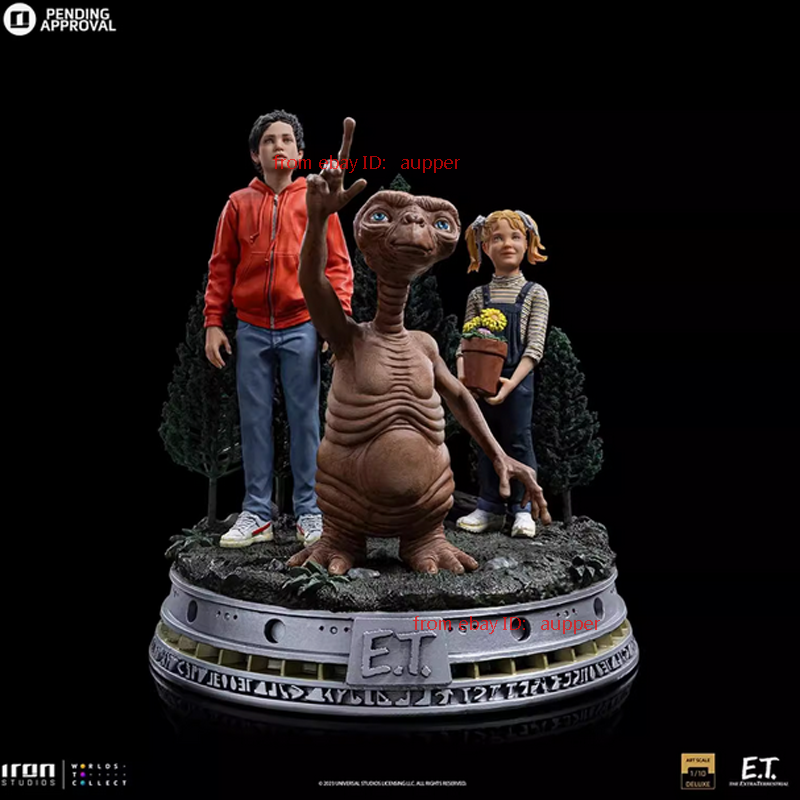 美品E.T.＆エリオット＆ガーティ アイアンスタジオ iron studios Iron Studios E.T. Elliot And Gertie Deluxe War Bds Art 1/10