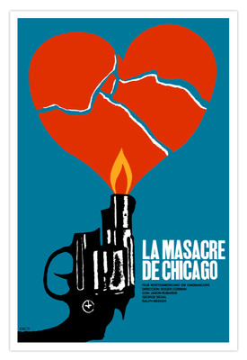 Movie Poster 4 film''Masacre de CHICAGO''Capone.Home room interior design art.
