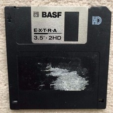 BASF Extra 3,5 Zoll 3.5 2HD Diskette bespielt