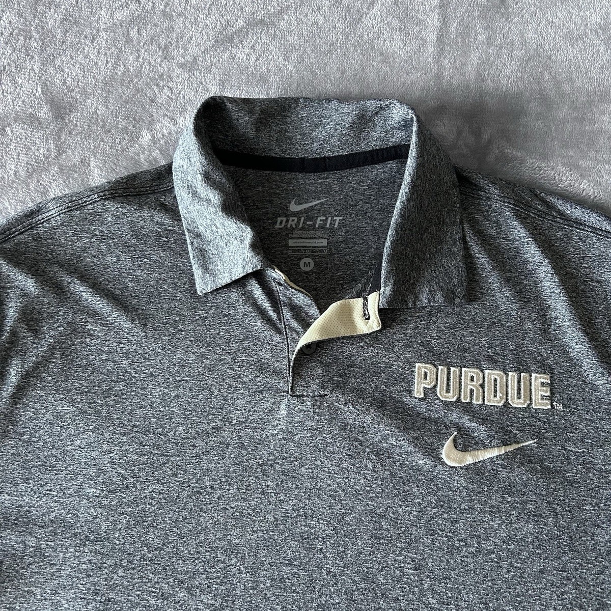 purdue nike dri fit polo