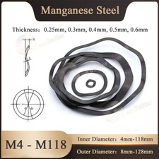 Wave Wavy Spring Washers Manganese Steel Crinkle Metal Bearing Washers M4 - M118