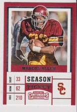 2017 Panini Season Ticket #69 Marcus Allen college card, Kansas City Chiefs HOF
