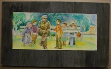 Ukrainian soviet Painting socialist realism Lenin children propaganda 