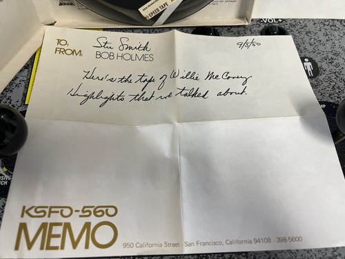 Vintage 1962-1978 Willie McCovey Highlights Scotch 3M Pro-Pack 176 Tape KSFO - Picture 4 of 7