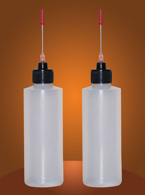 2-4 OZ bottles with 1.5 inch needle tip dispenser, pharmaceutical grade 