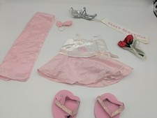 Build-A-Bear Pink Dress, Sash, Crown and Accessories Beary Beautiful