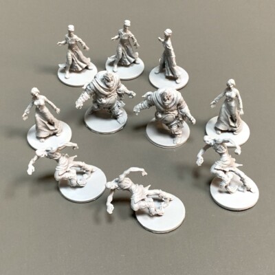 10x Zombicide Black Plauge Huntsman Pack Runners Fatty Zombies