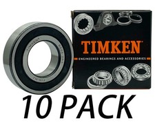 10PACK TIMKEN 6206-2RS 30X62X16MM Double Rubber Seal Bearings USA Brand 6206RS